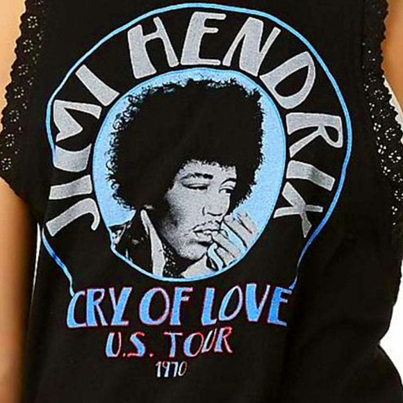 Jimi Hendrix Cry of Love US blues rock Official Tour Tank Top S NWT - Picture 2 of 2